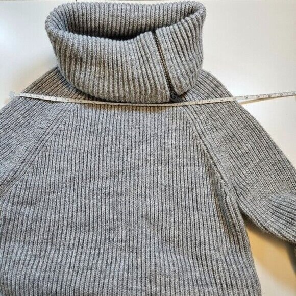 Contemporaine Sweater Women S Gray Exclusive Simons Chunky Ribbed Knit Oversized - Picture 11 of 16